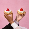Jabón galleta de fresa
