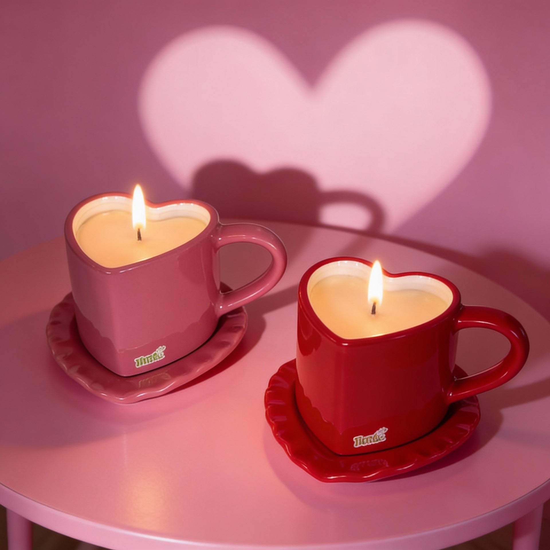 Heart Mug Candle